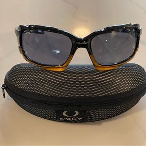 Oakley Jawbone Burnt Orange Black Sunglasses w/ Case